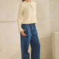 Ruffle Trim Knit Cardigan