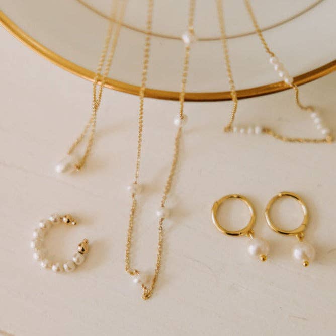 Malibu Pearl Necklace (Silver)