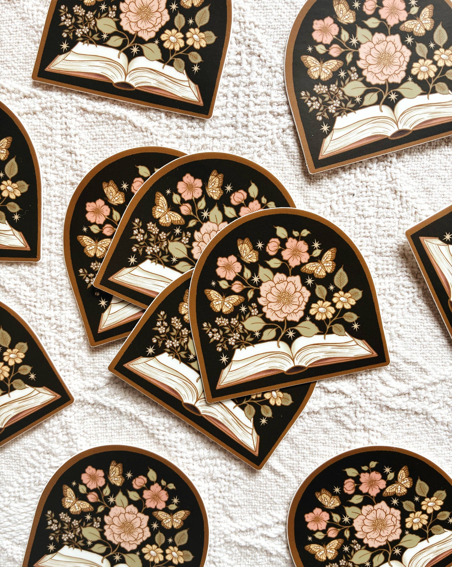 Book Lovers Magical Floral Novel Sticker 2.5" Bookish Decal