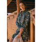 Mineral-Washed Victorian Floral Mini Dress