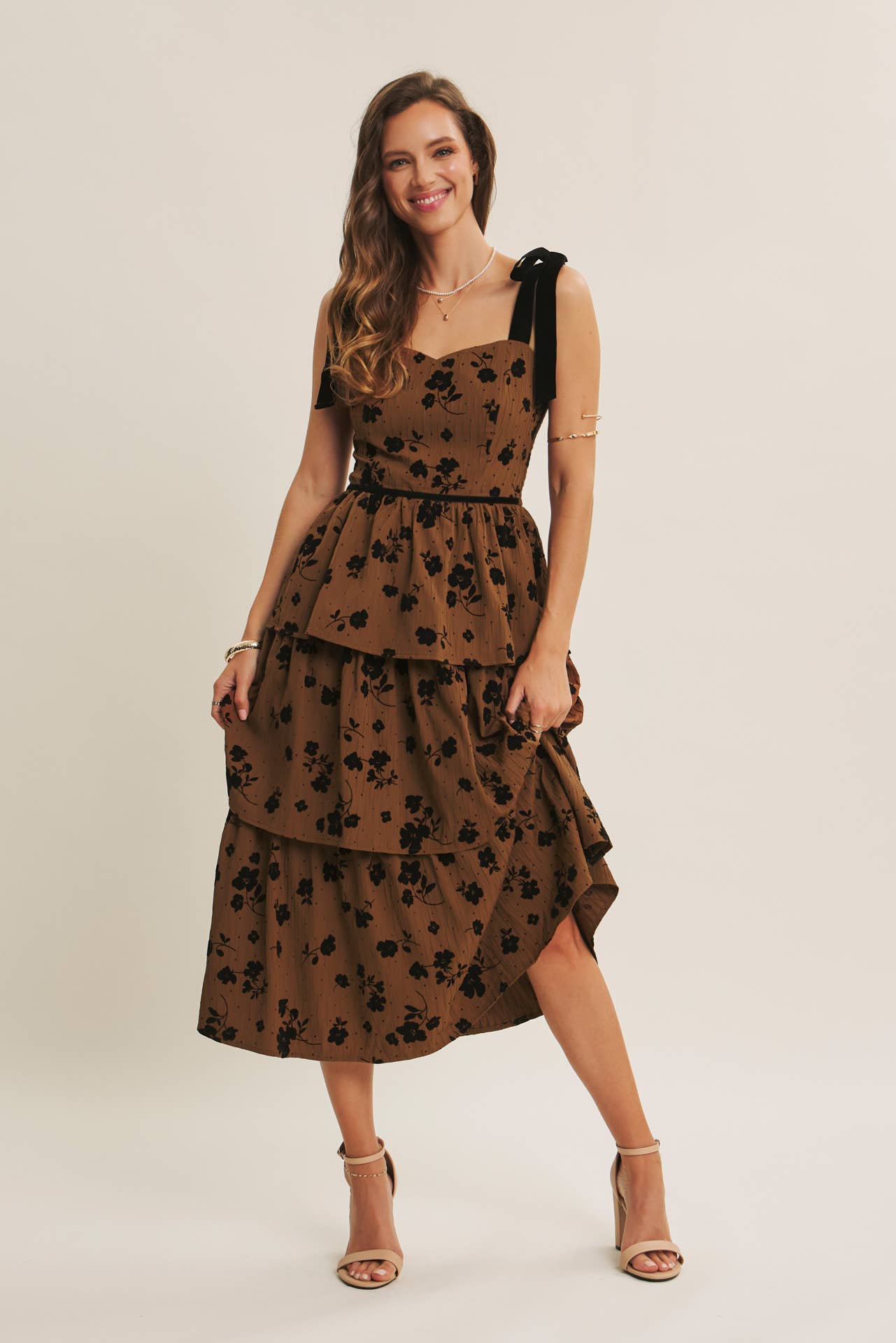 Standout Tiered Midi Dress