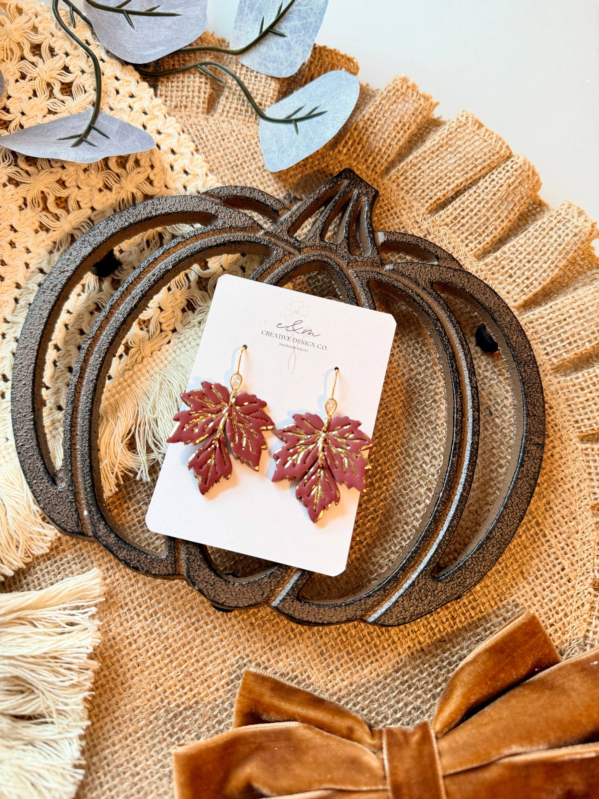 Golden Maple Earrings
