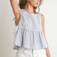Sky Meadow Peplum Top