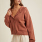 Hooded Button-Up Sweater Cardigan