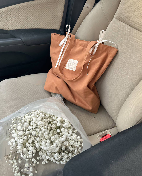 Terracotta Minimalist Tote Bag