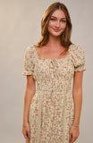 Floral Lace Midi Dress