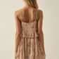 Floral-Print Chiffon Ruffled Babydoll Cami Top