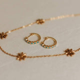 Gaby Turquoise Hoops