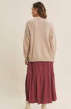 Oversized Cotton Blend Sweater Cardigan