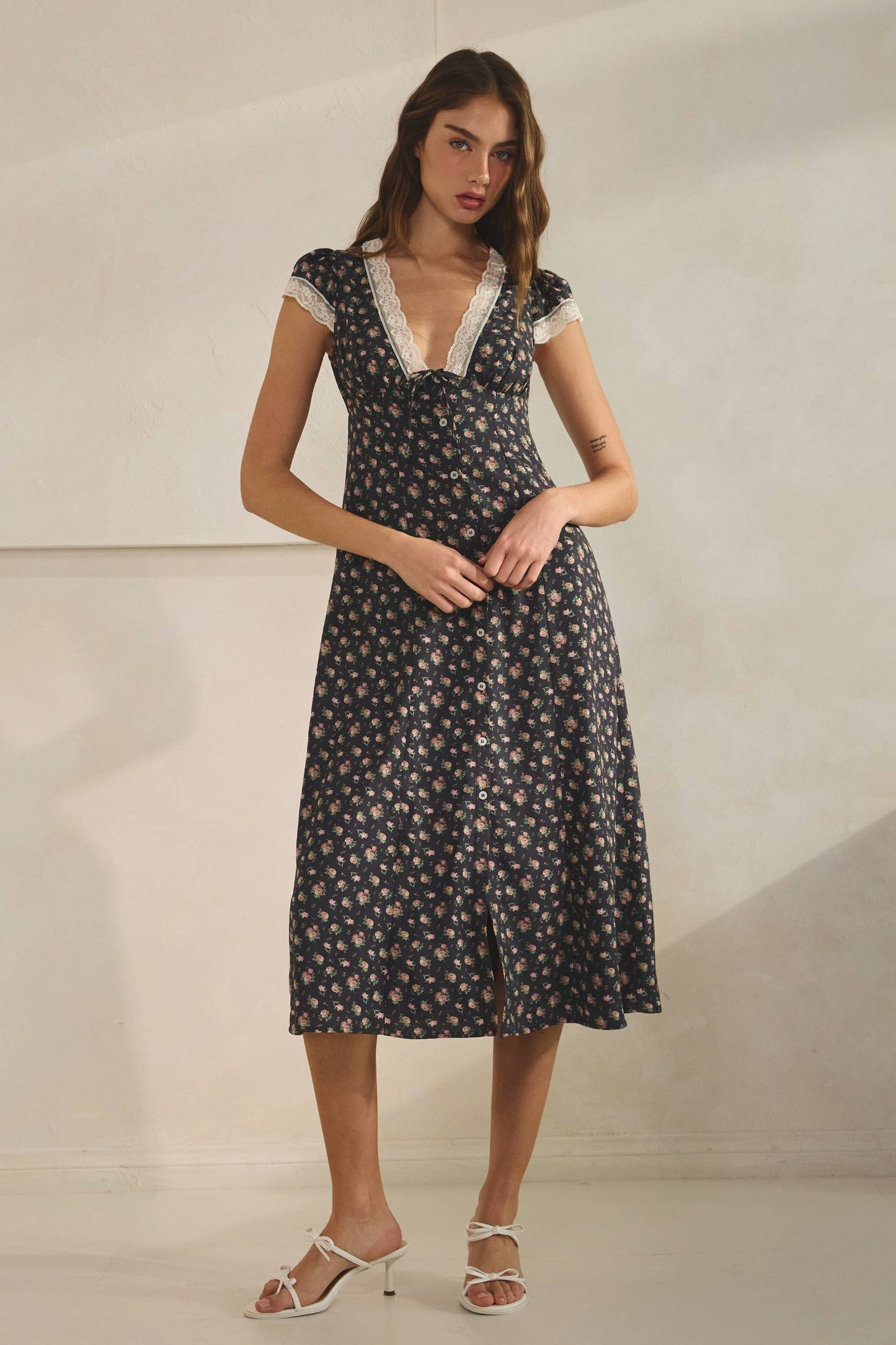 Lacie Button Down Midi Dress