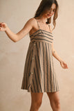 TEXTURED & PATTERN SHORT DRESS