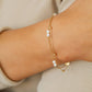 Gold & Pearl Chain Bracelet