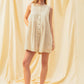 Pleated Front Linen Romper