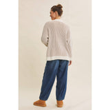 WARM SWEATER CARDIGAN WITH POCKETS