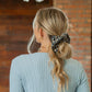 Navy Dreams Gingham Jumbo Scrunchie
