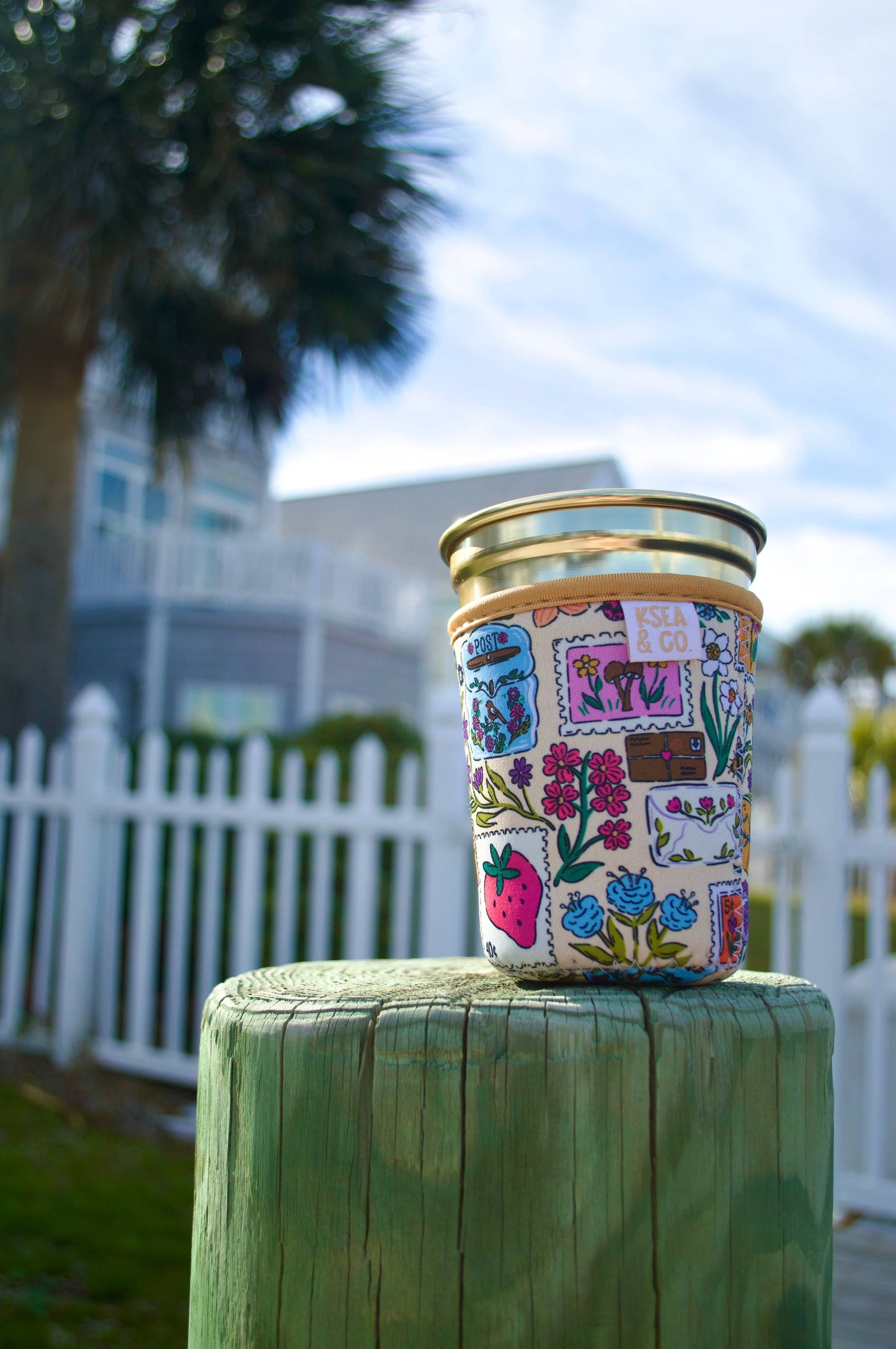 Garden Post Iced Coffee Drink Sleeve