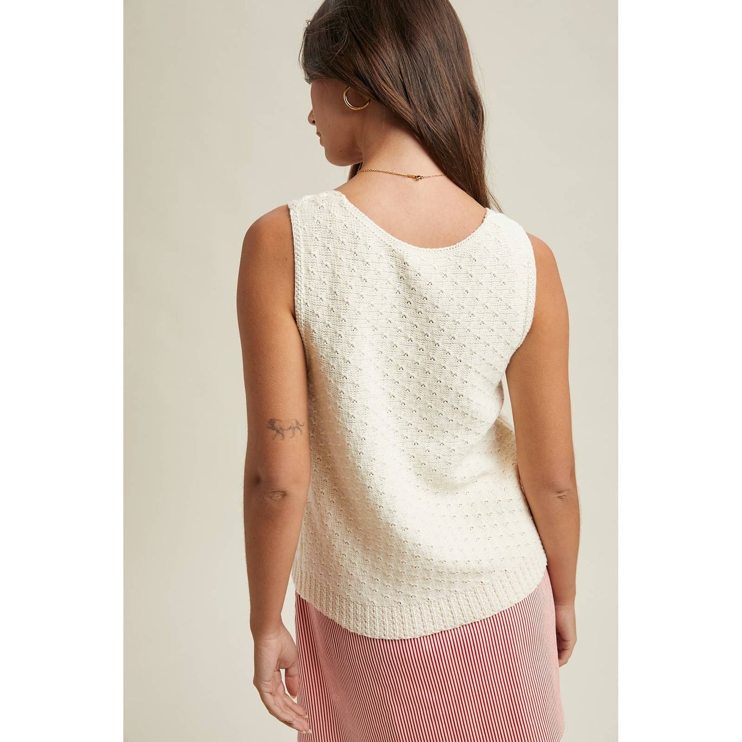Pointelle Sweater Tank