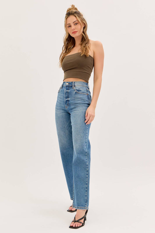 The Everyday High Rise Dad Jean Medium Wash