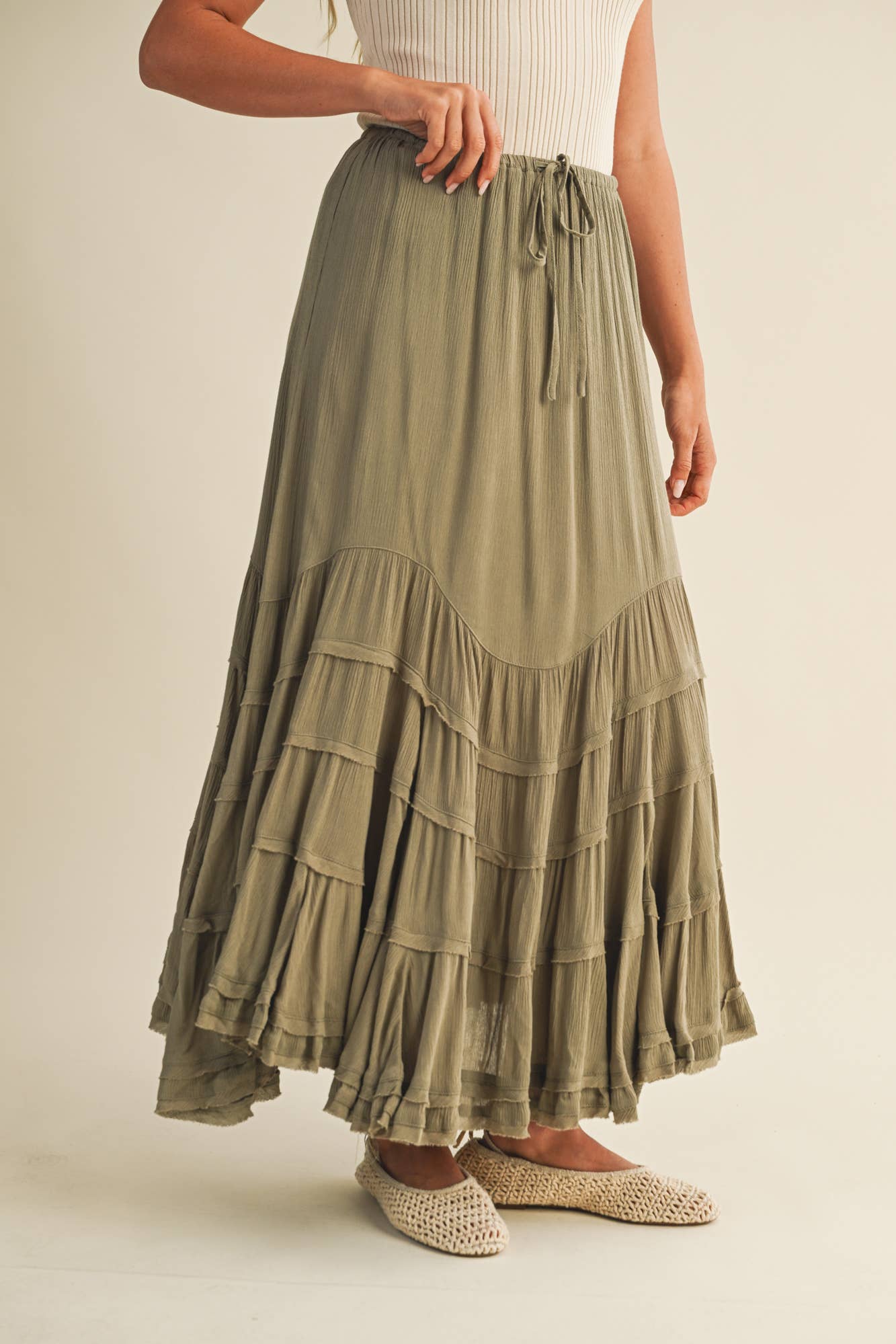 Desert Bloom Tiered Skirt