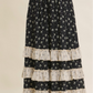Smocked Ruffle Maxi Skirt