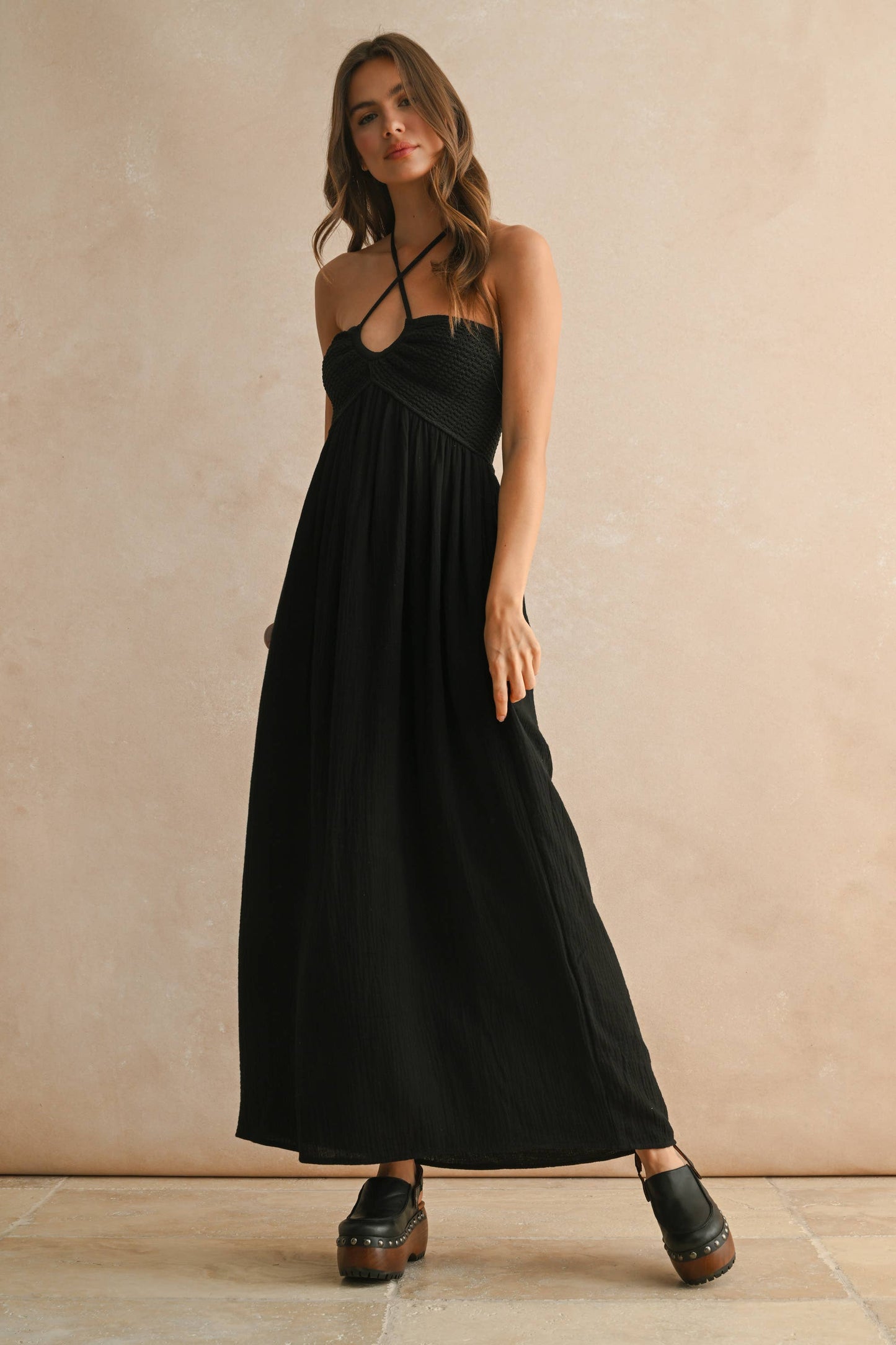 Boho Crochet Layered Dress