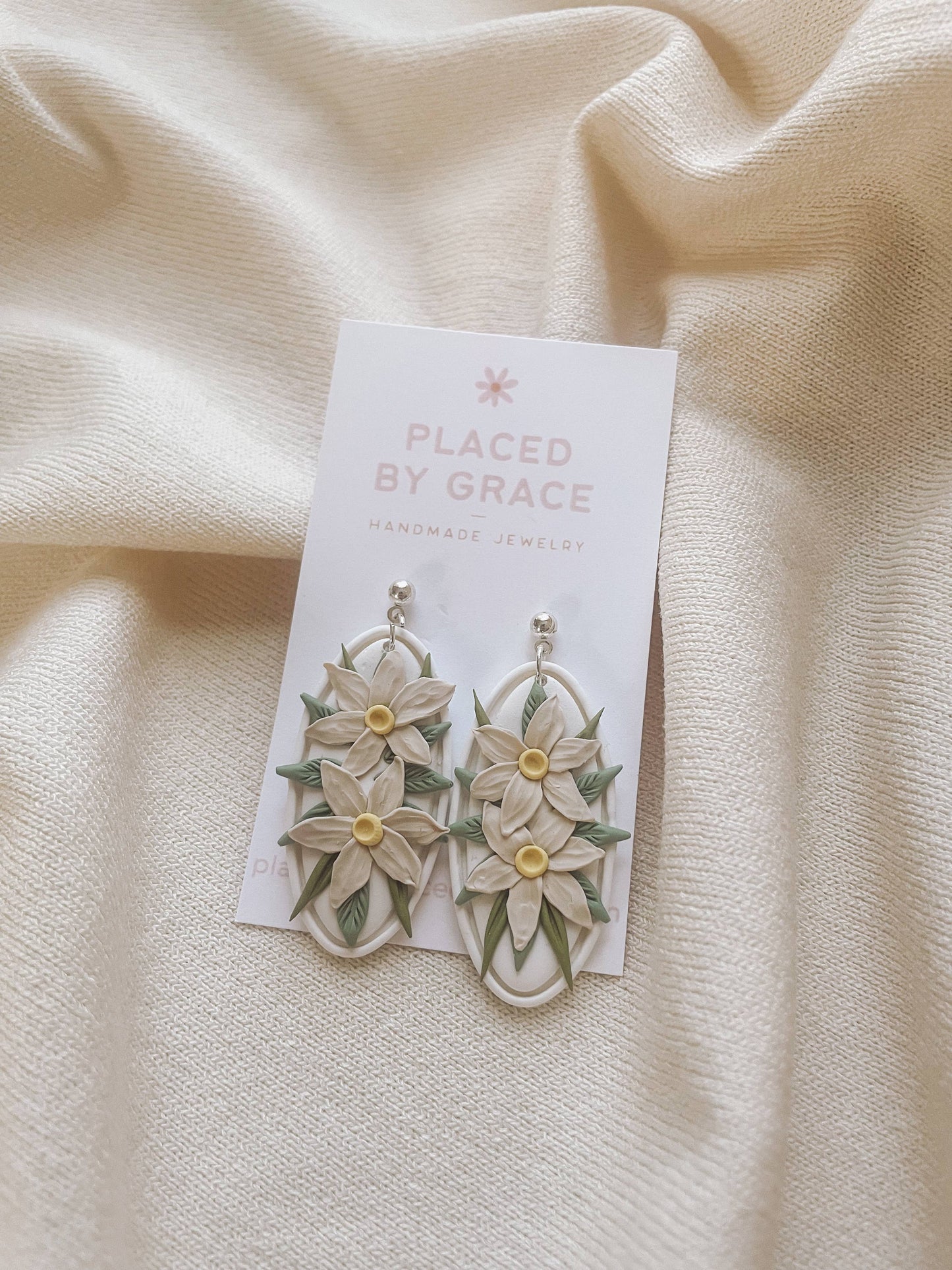 Handmade Birth Flower Earring, December