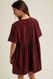 CORDUROY MINI DRESS