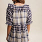 Meadow Plaid Ruffle Top