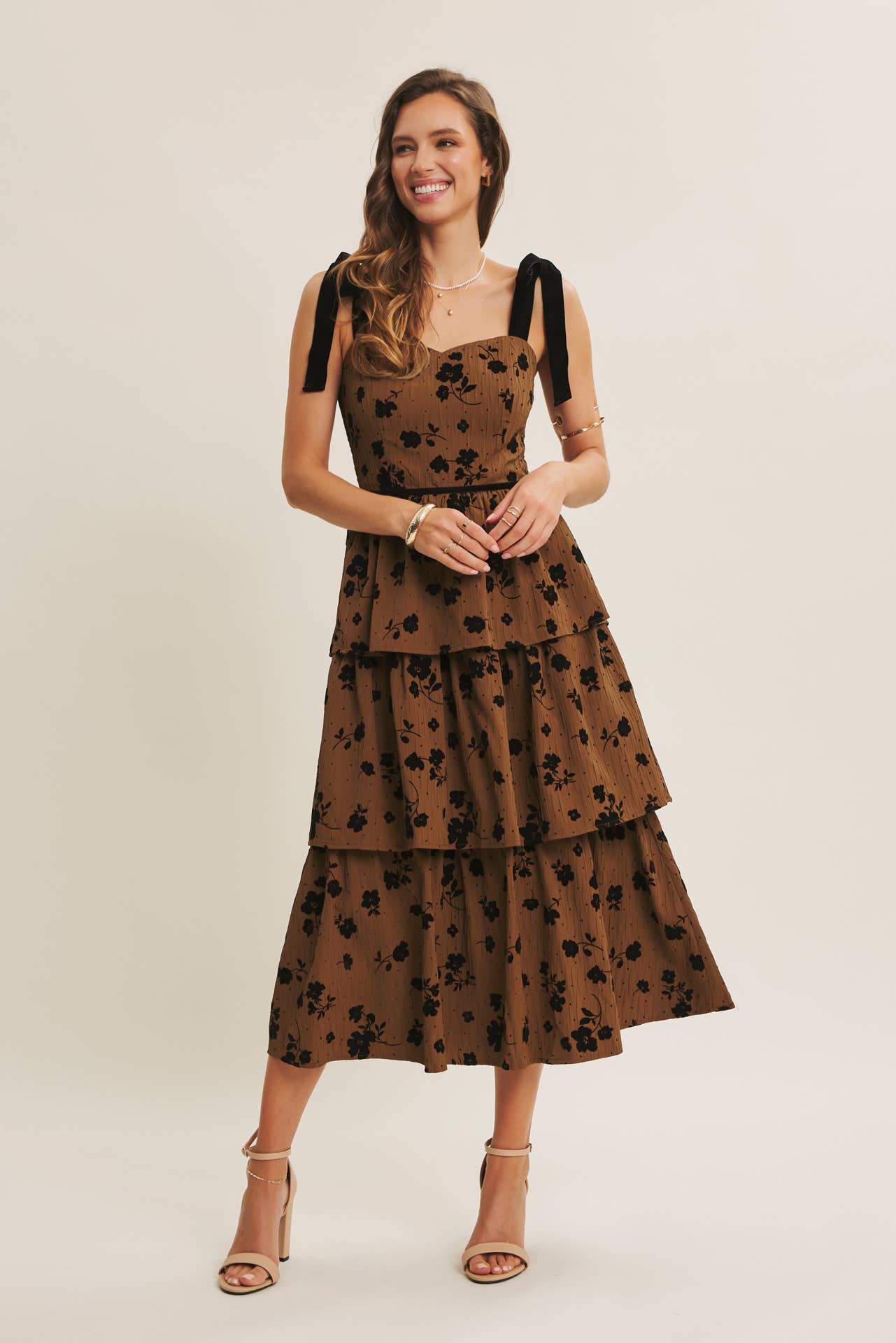 Standout Tiered Midi Dress