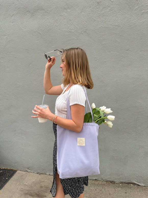 Lilac Minimalist Tote Bag