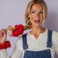 Red Poppy Jumbo Scrunchie