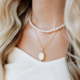 Isabelle Locket Necklace: Gold / 19"
