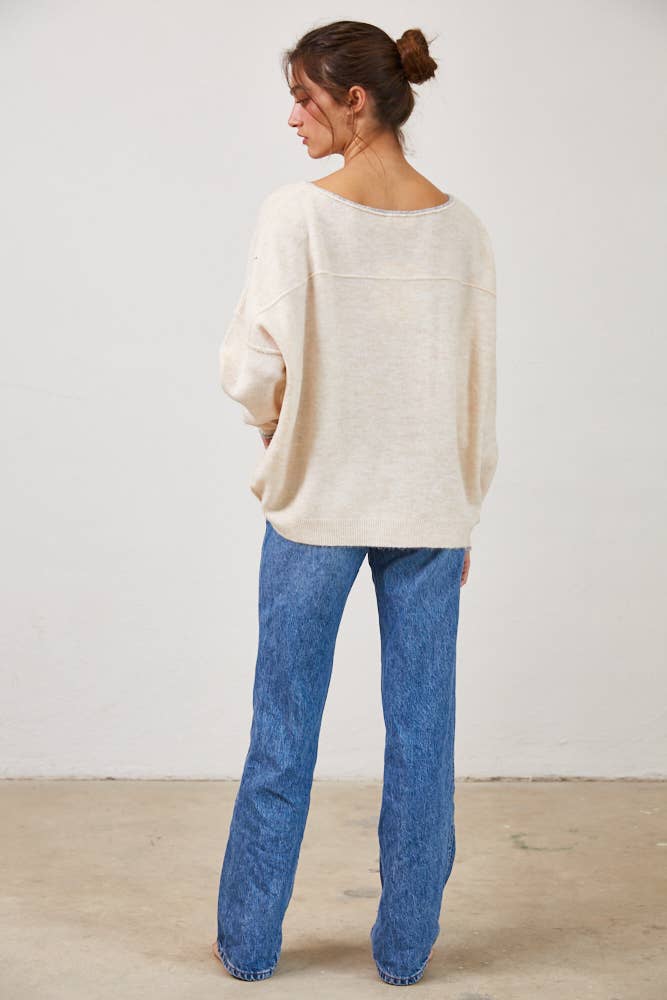 Soft Knit Boatneck Sweater