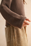 CHOCOLATE KNITTED TOP