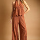 Terracotta Halter Top
