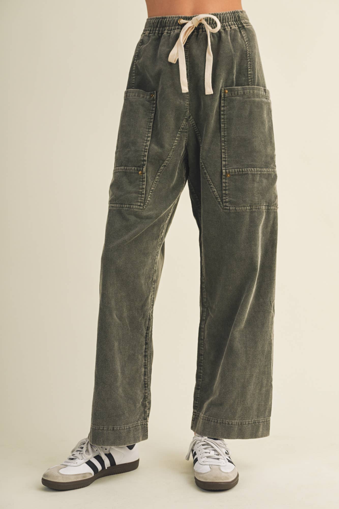 Olive Grove Utility Trousers