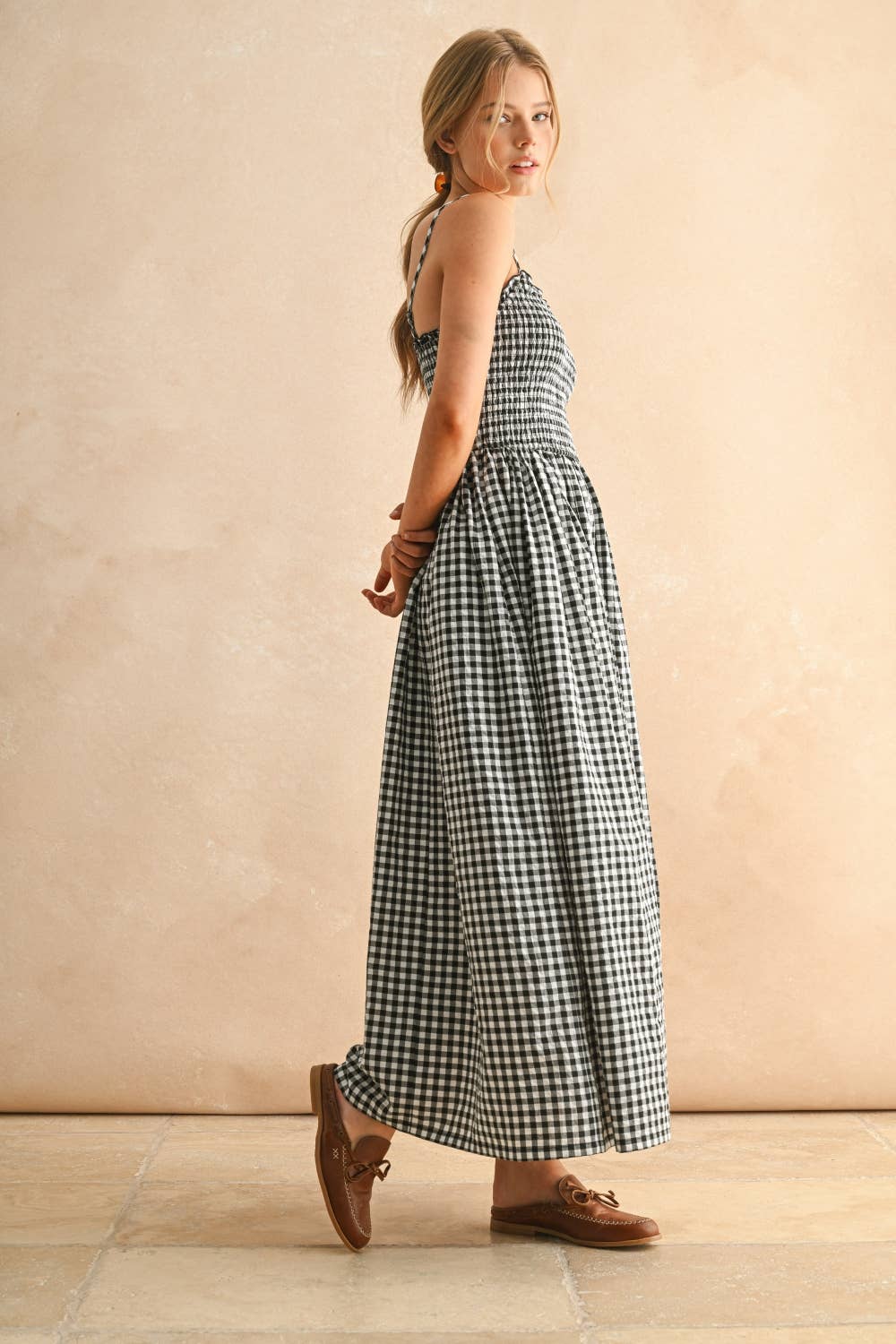 Gingham Maxi Dress
