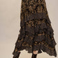 Twin Printed Ruffle Maxi Skirt