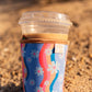Retro Bloom Iced Coffee Drink Sleeve