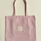 Strawberry Gingham Tote Bag