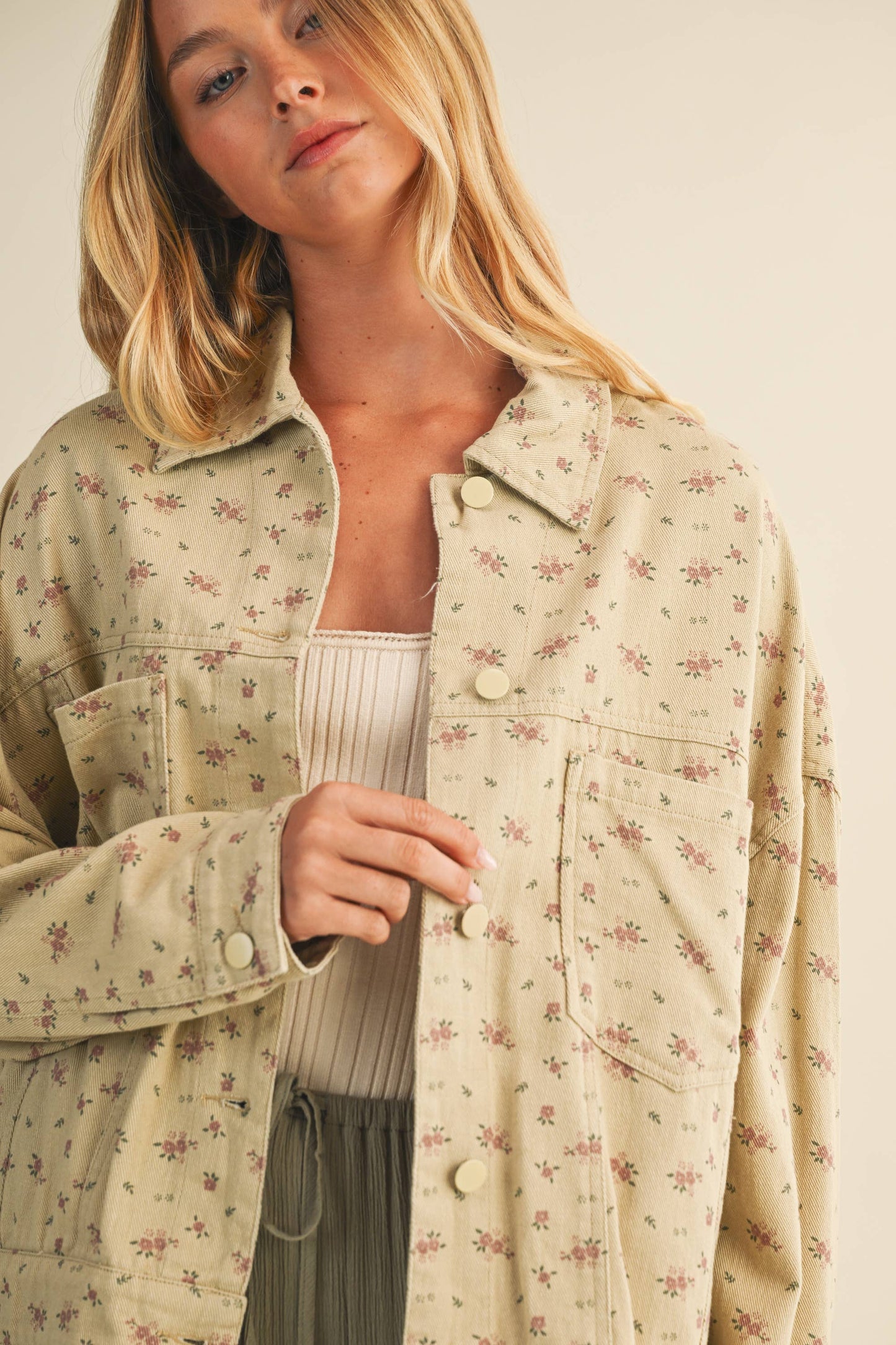 Soft Structure Floral Jacket