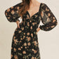 Crepe Chiffon Midi Dress