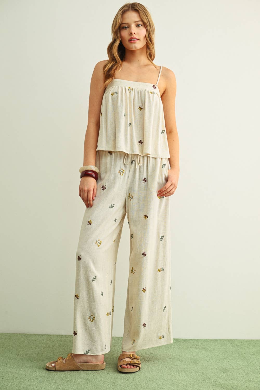 Wildflower Embroidered Pants