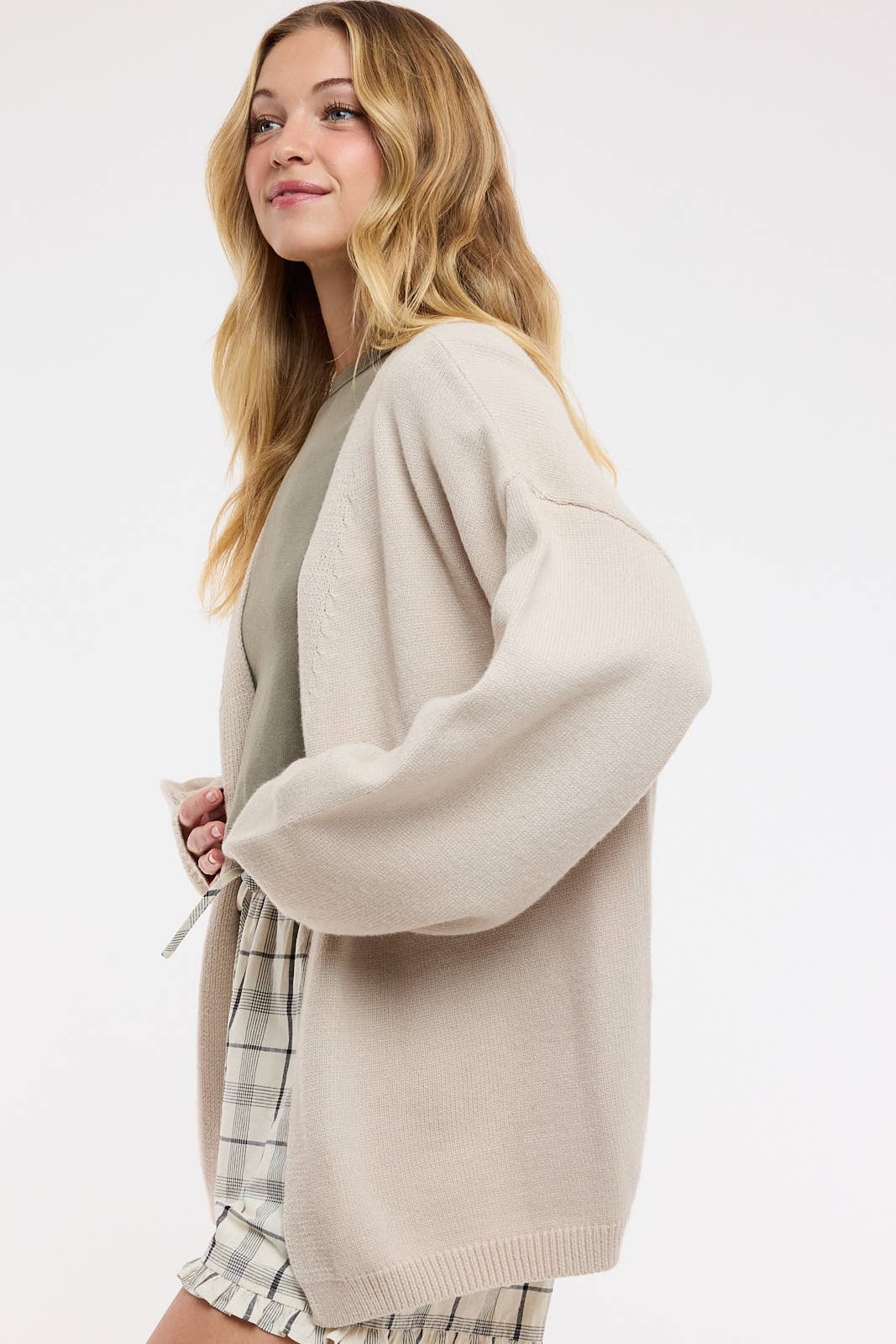 Relaxed Drop Shoulder Cardigan