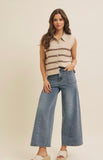 Soft Rib Button Down Sweater Vest