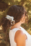 Sage Gingham Jumbo Scrunchie