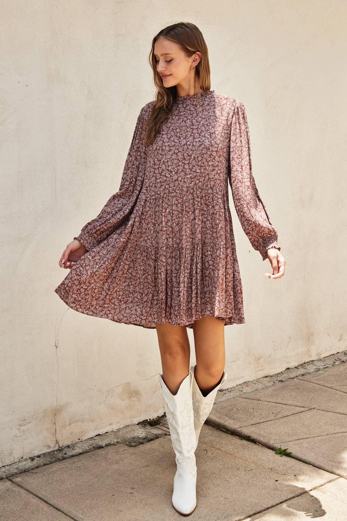 Dainty Paisley Swing Dress