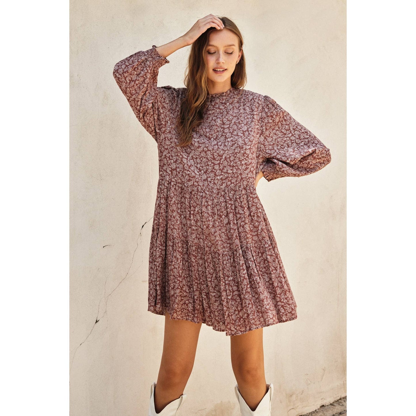 Dainty Paisley Swing Dress