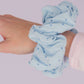 Blue Polka Dot Jumbo Scrunchie
