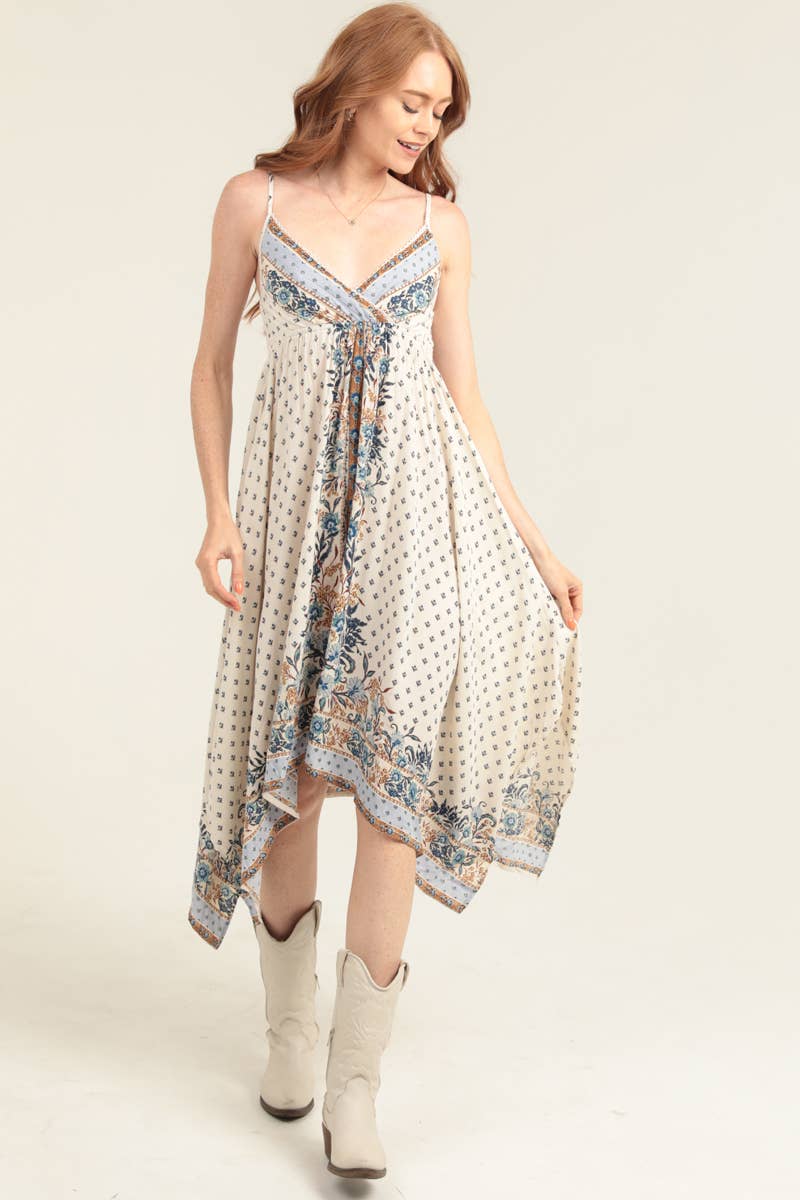 Hanky Hem Midi Dress